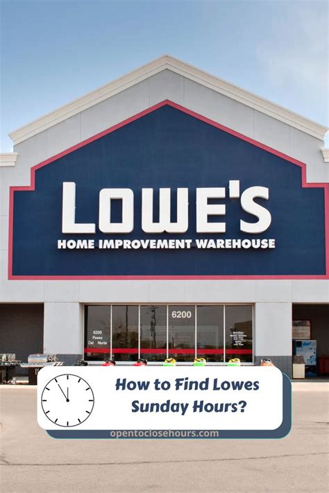 Set as My Store. . Lowes store hours sunday